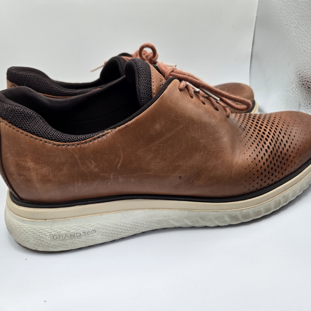 Cole Haan Men's ZeroGrand Brown Leather Shoes